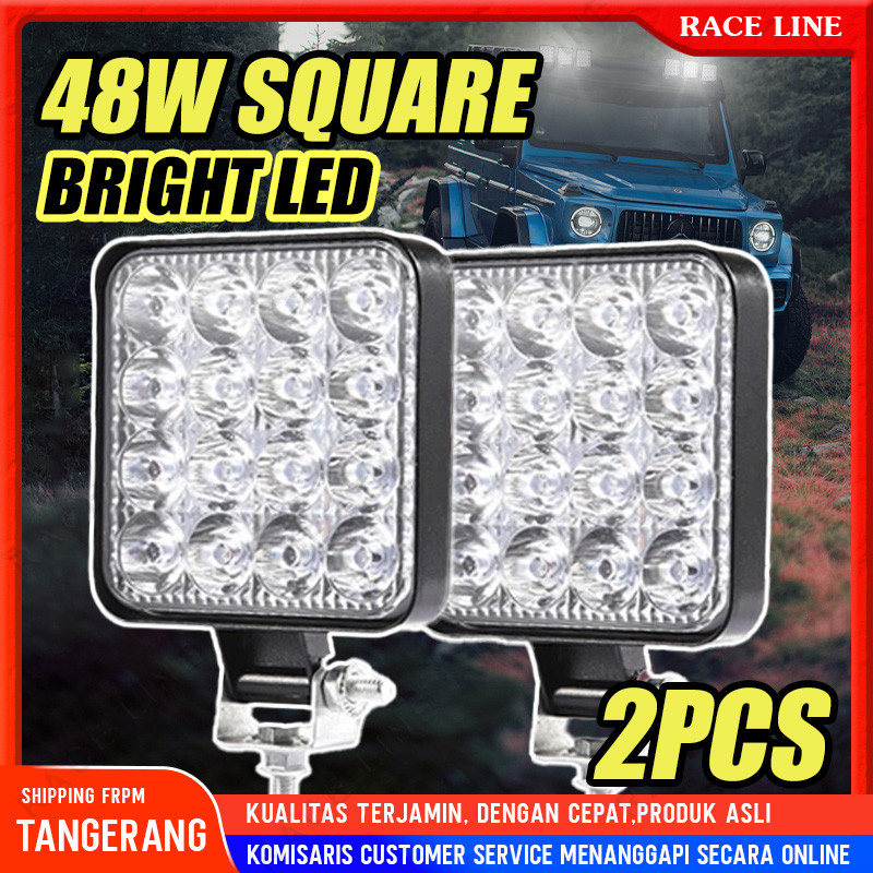 Jual 【COD】Lampu LED 12V-24V Sorot Tembak Worklight Mobil Motor 10 ...