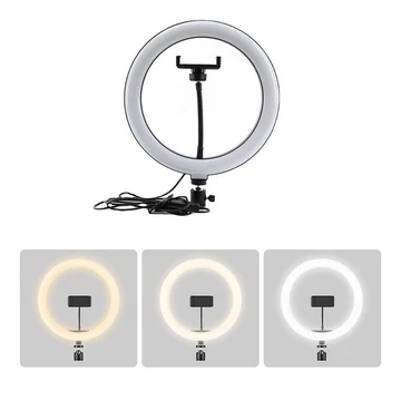 TS✔️ LAMPU RINGLIGHT 26cm Ring Fill Light RingSelfie 26 Cm Make Up Vlog Lengkap Holder HP