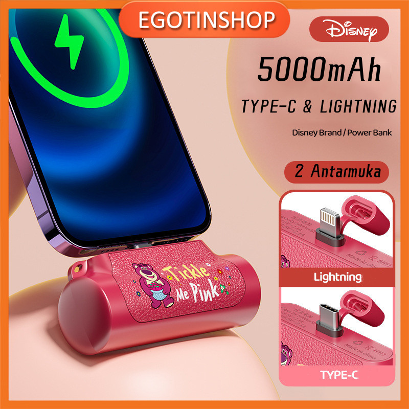 Jual Disney power bank 5000mAh Powerbanks mini powerbank Portabel