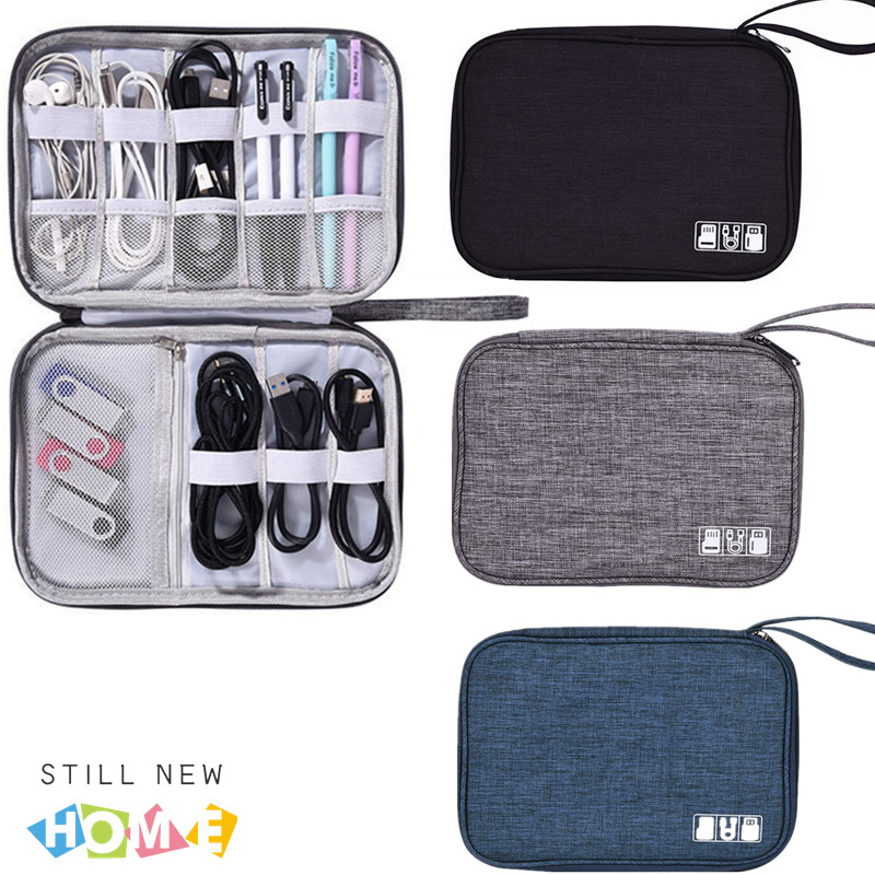 Cable Storage Bag Cable Organiser Travel Bag Tas Kabel Organizer