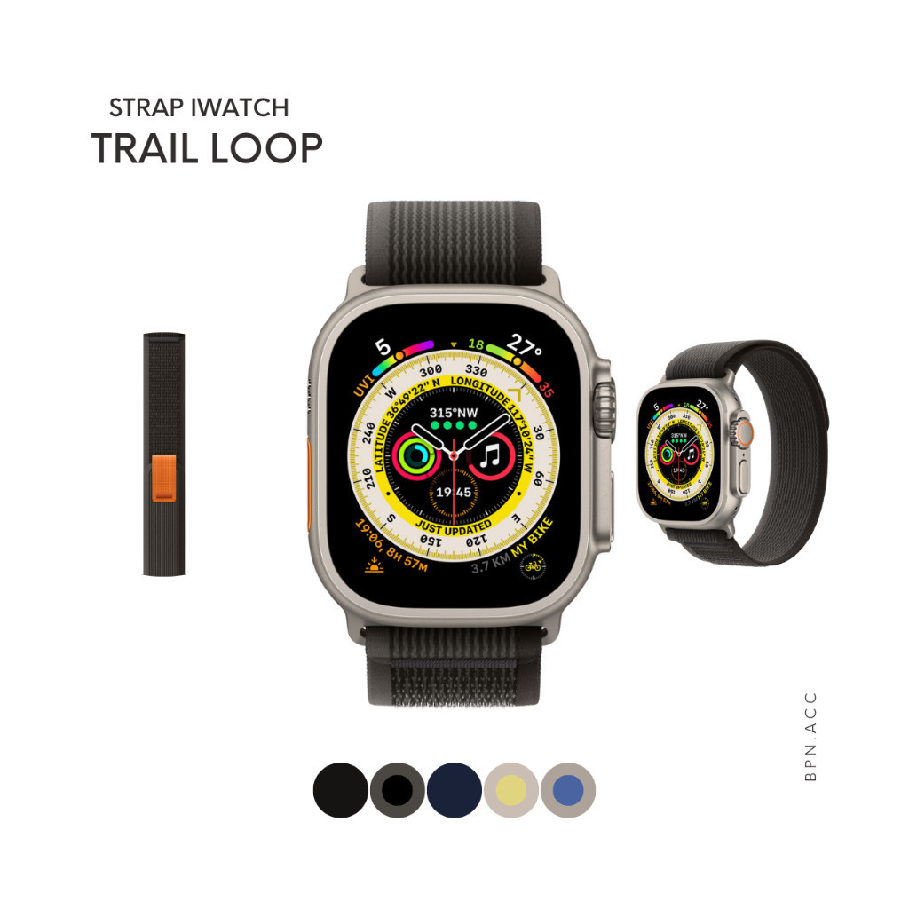 Jual Strap Apple Watch Trail Loop iWatch Series 1 2 3 4 5 6 7 8 SE Ultra 38 40 41mm 42 44 45 49mm Shopee Indonesia