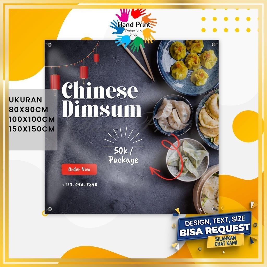 Jual SPANDUK / BANNER Jualan Dimsum Ayam Dimsum Udang Makanan E MMT ...