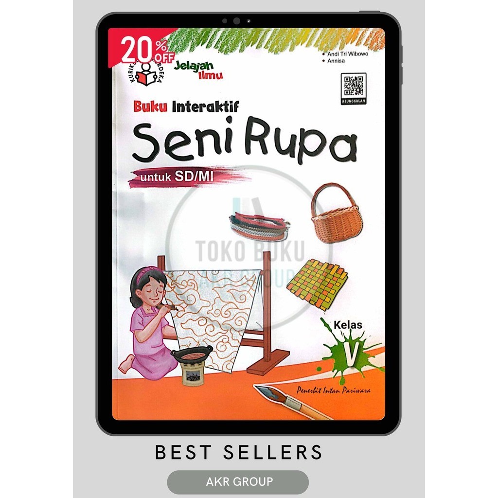 Jual Buku Interaktif Seni Rupa Sd Kelas Kurikulum Merdeka Intan