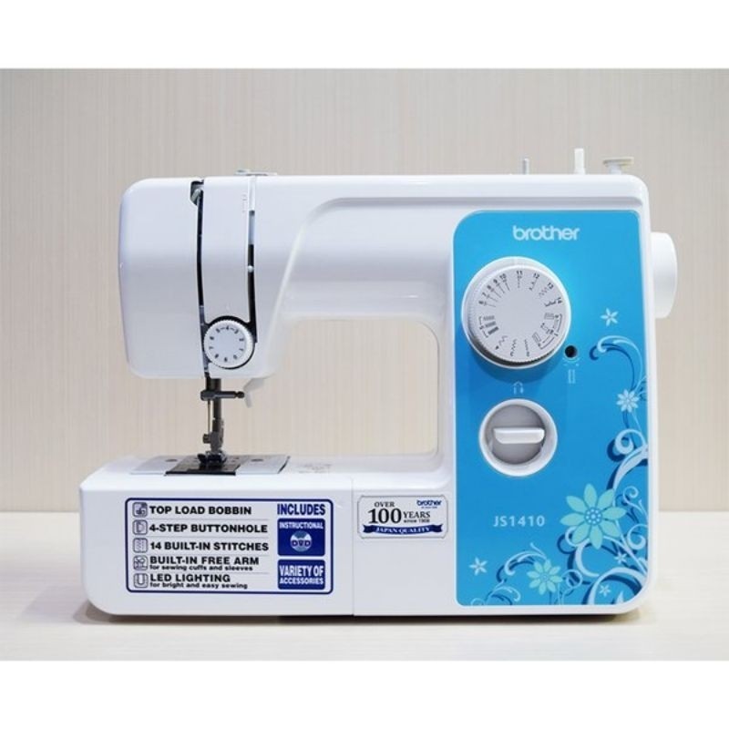 Jual mesin jahit brother, JS1410 portebel, mesin jahit seken | Shopee ...