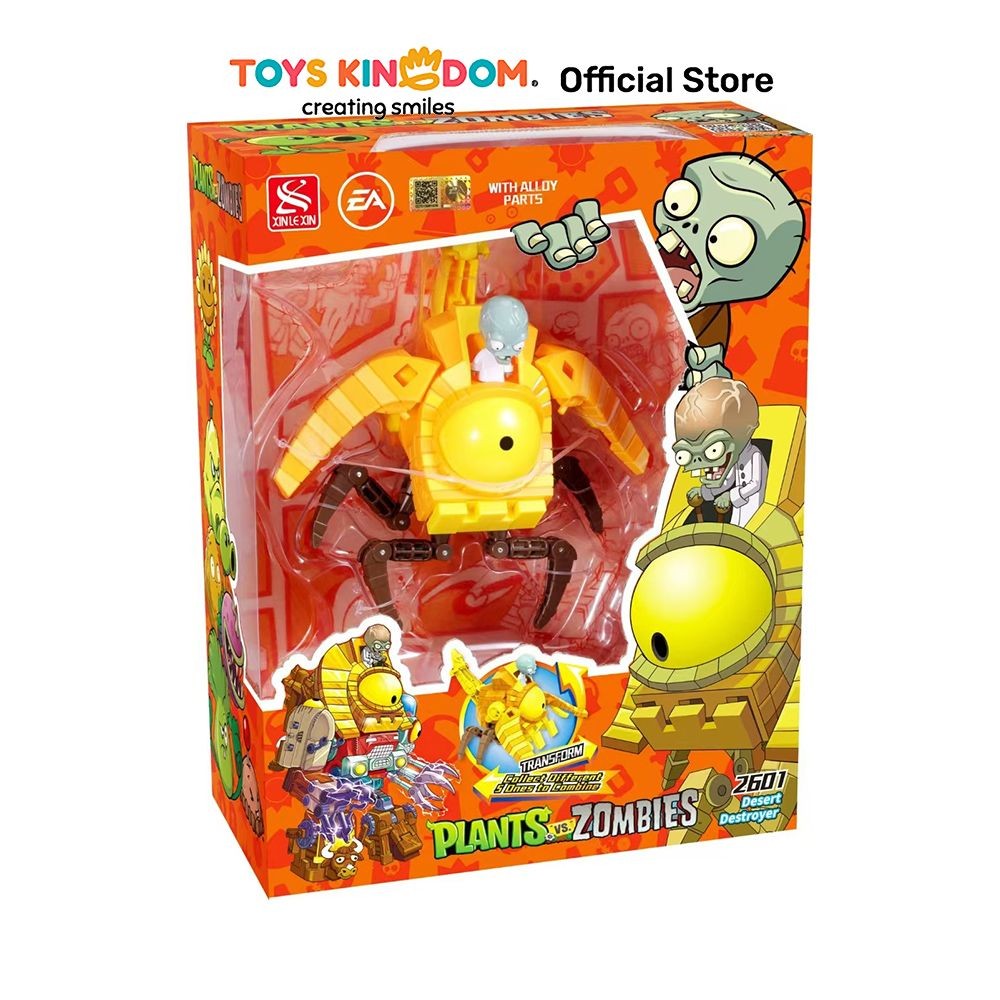Jual Toys Kingdom Cruzer Plants Vs Zombies Robot Desert Destroyer 5 In ...
