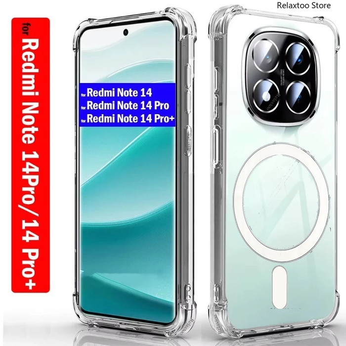 Jual Case for Redmi Note 14 PRO PLUS 5G MAGSAFE Wireless Magnetic Tpu ...