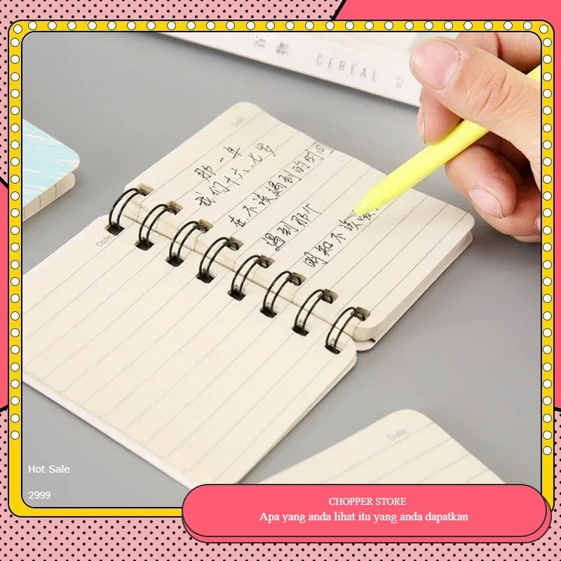 Jual COD Notebook Mini Cartoon Character A7 Stationery/Buku Catatan ...
