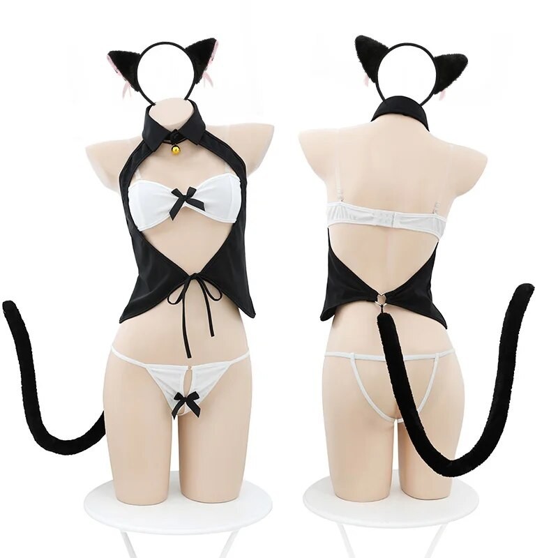 Jual PREORDER Lolita Naughty Cat Girl Roleplay Uniform Cute Kitty  