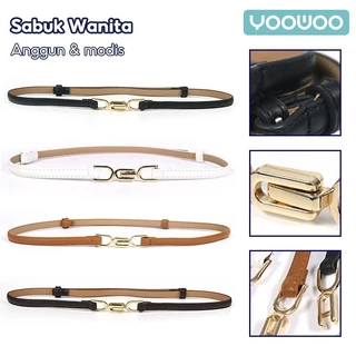 YooWoo Ikat Pinggang Wanita Casual Gesper Wanita Sabuk Wanita Tali Ikat Pinggang Gaya Vintage Retro Fashion