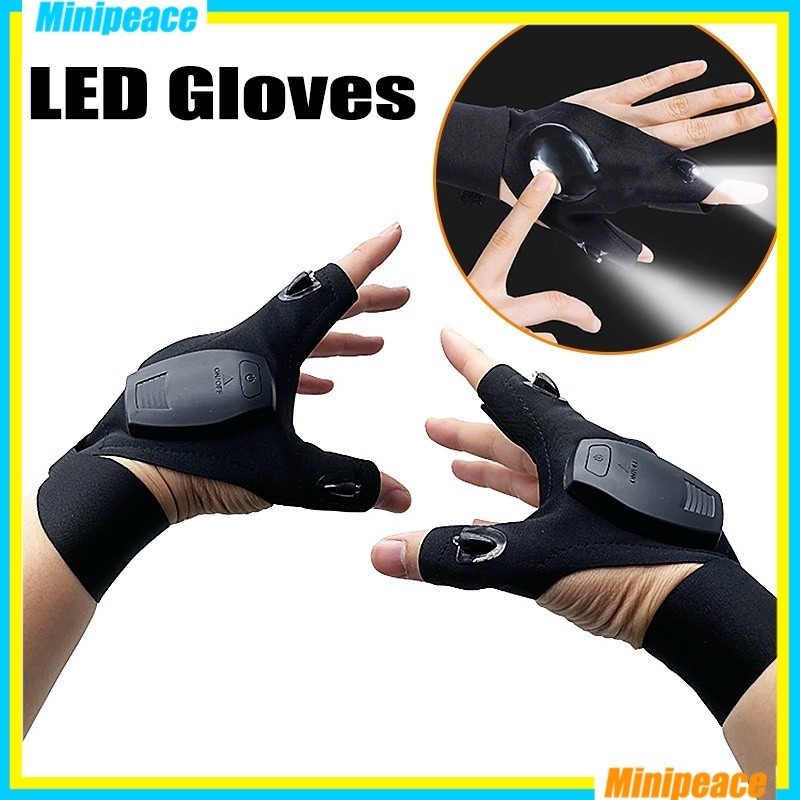 Jual Senter Tangan led Sarung Tangan Glove Right Left Hand Flashlight ...