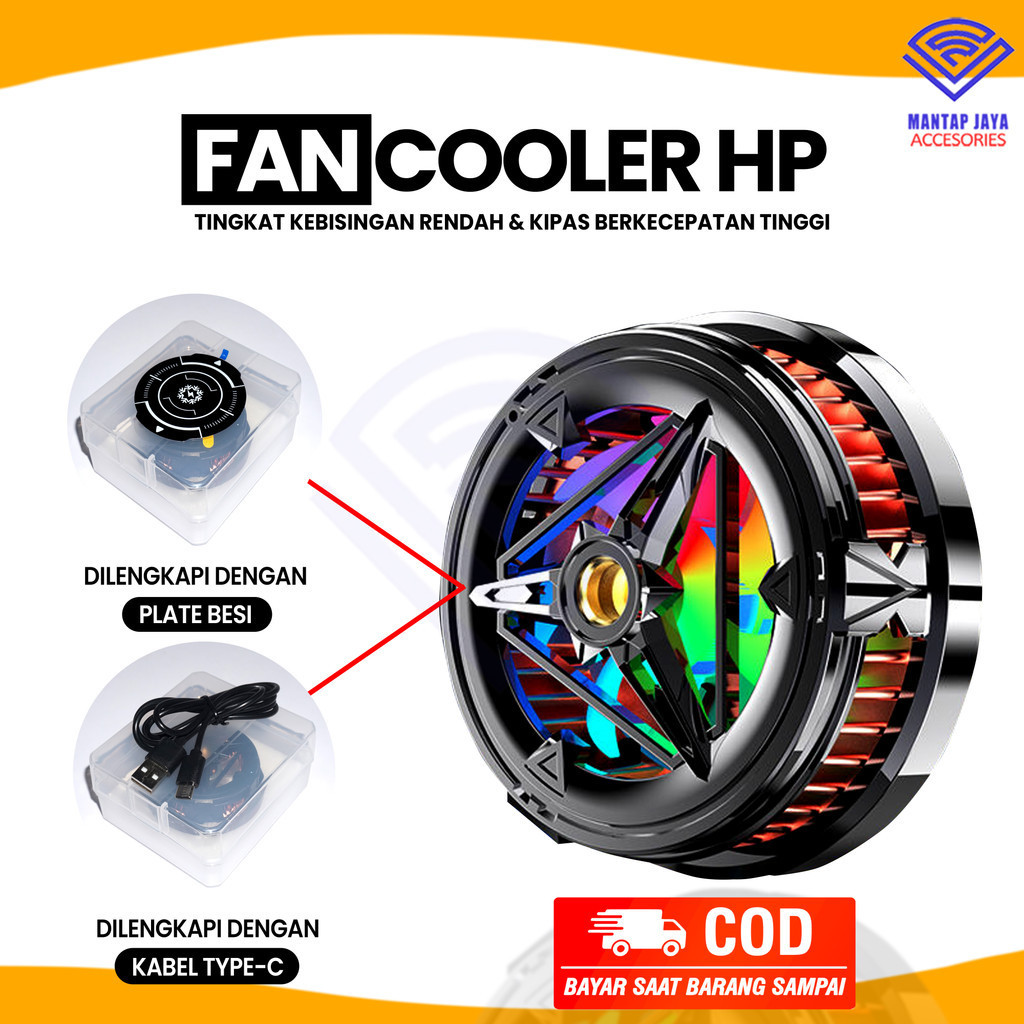 Jual [COD] MAGNETIC KIPAS PENDINGIN GAMING FAN COOLER HP | Shopee Indonesia