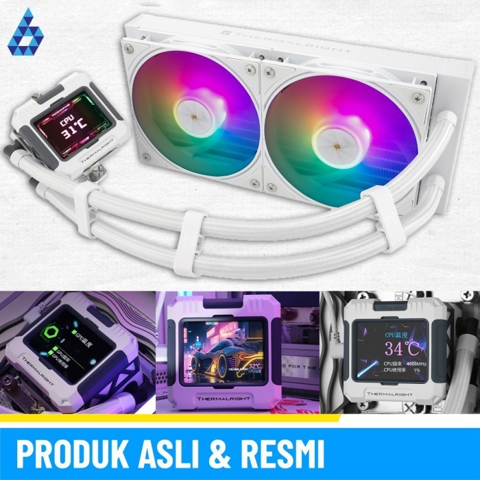 Jual THERMALRIGHT Frozen Warframe 240 WHITE ARGB LCD Liquid Water ...