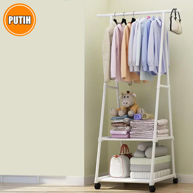 Jual (SS) Rak Gantungan Baju Buku Segitiga Triangle Serbaguna Stand ...