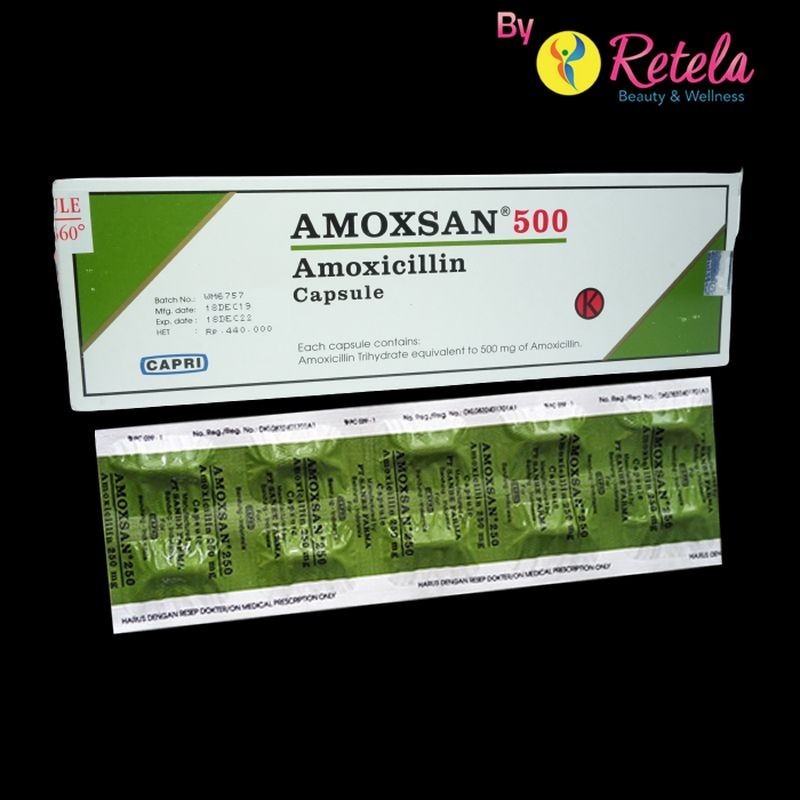 Jual AMOXSAN 500MG 1 STRIP 10 CAPSUL | Shopee Indonesia