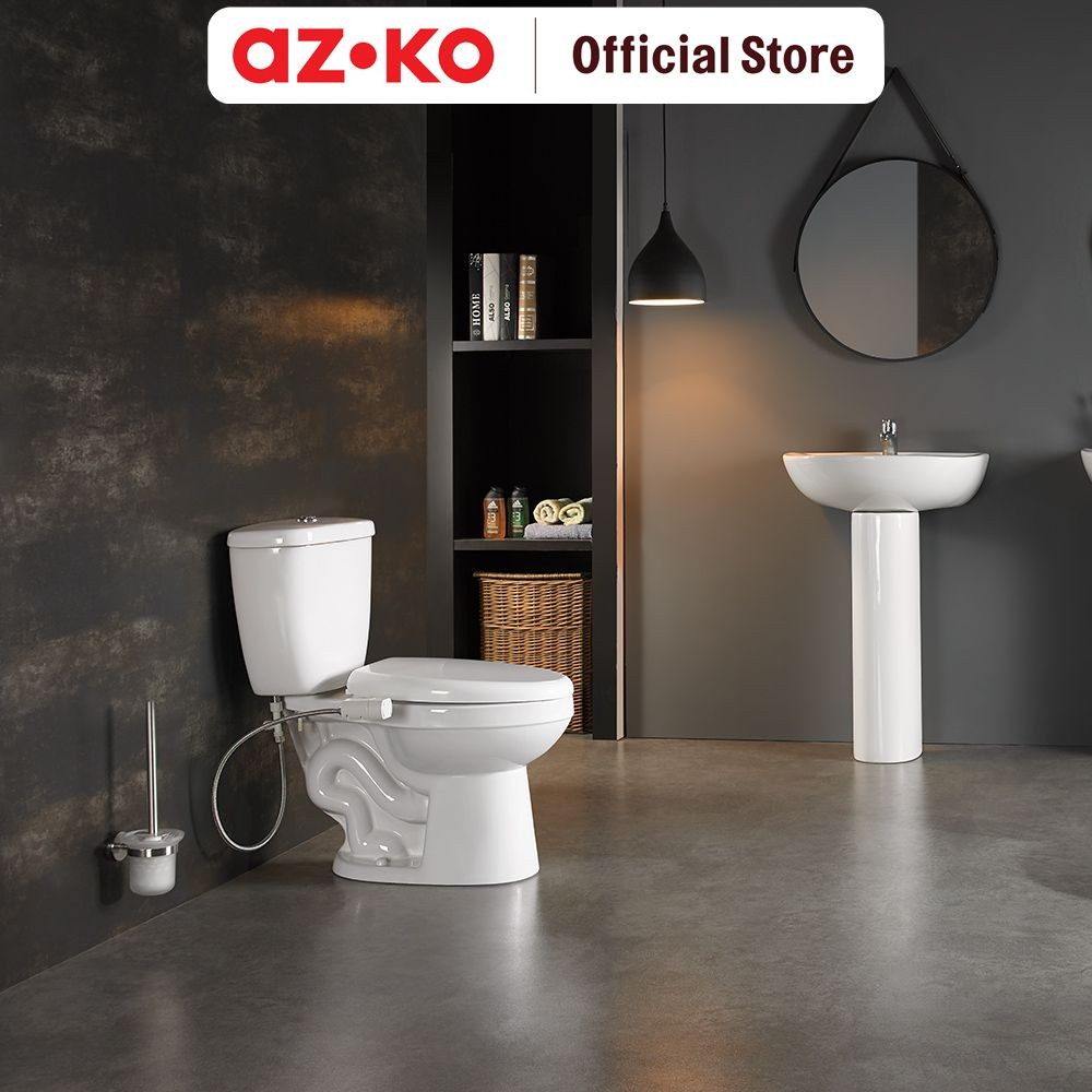 Jual AZKO Fosa Bidet Toilet Sprayer - Putih alat semprotan toilet ...