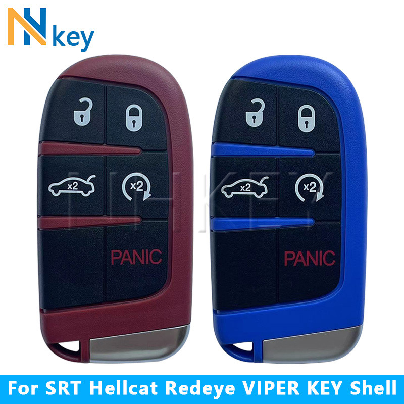 Jual NH KEY 5Buttons Shell Fob For R/T Trackhawk Scat Pack/392/HEMI ...