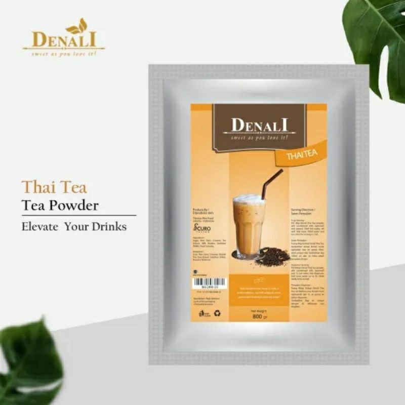 Jual DENALI POWDER 800 GRAM THAI TEA DENALI BUBUK RASA THAI TEA ...