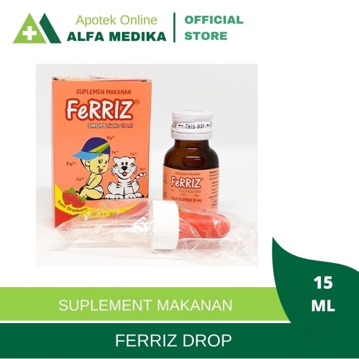 Jual FeRRIZ Drop 15ml (vitamin&suplemen anak) | Shopee Indonesia