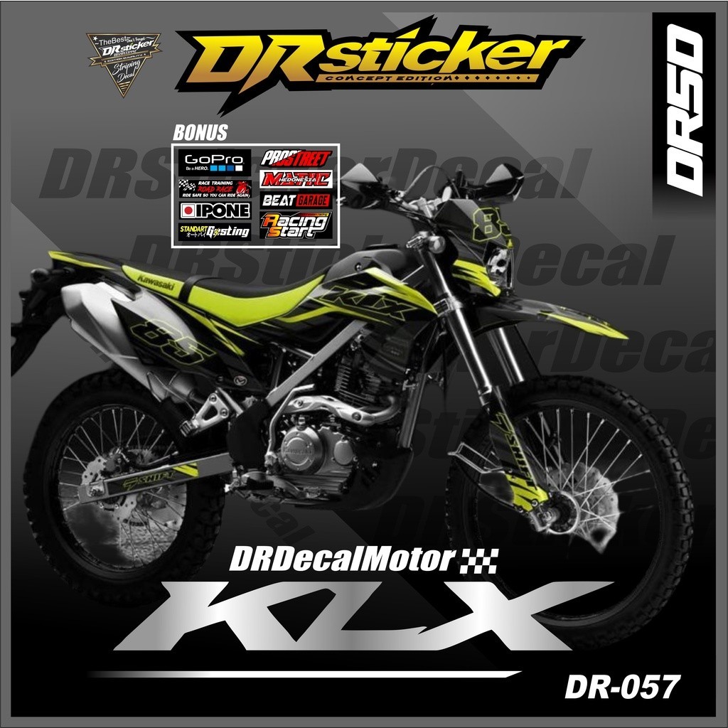 Jual Decal KLX BF 150 L Full Body Custom Design-Dekal Sticker KLX BF ...