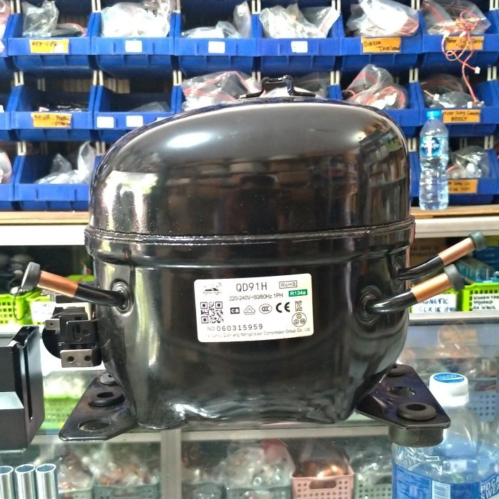 Jual Compressor // mesin kulkas 2 pintu QD- 91 (1/4PH) RME | Shopee ...