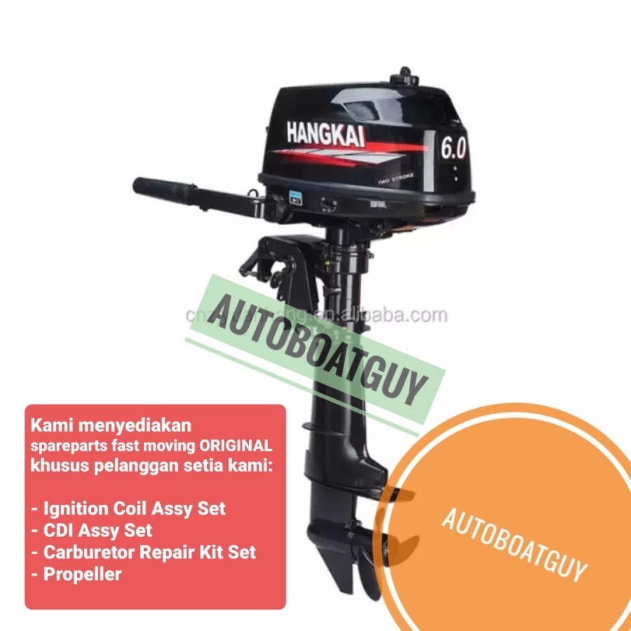 Jual Mesin Tempel Outboard Perahu Hangkai 6pk Hp Kompatibel Yamaha