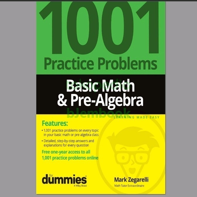 Jual E Book Buku Basic Math & Pre-Algebra 1001 Practice Problems For ...