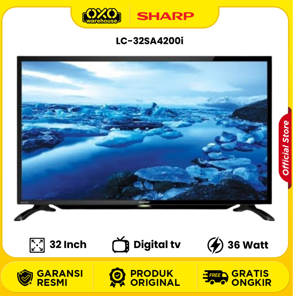 Jual SHARP Digital TV LED 32 Inch HD 32SA4200 garansi resmi Original