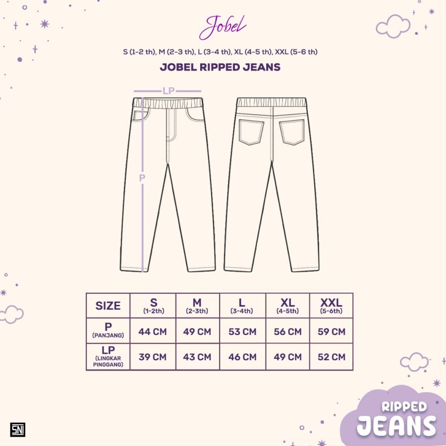 Jual KAZEL Jobel Ripped Jeans 0-5Thn (1Pc) | Shopee Indonesia