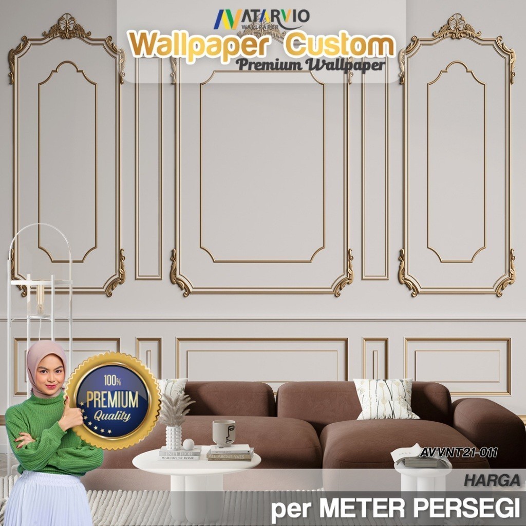 Jual Wallpaper Dinding Custom | Wallpaper Dinding Ruang Tamu