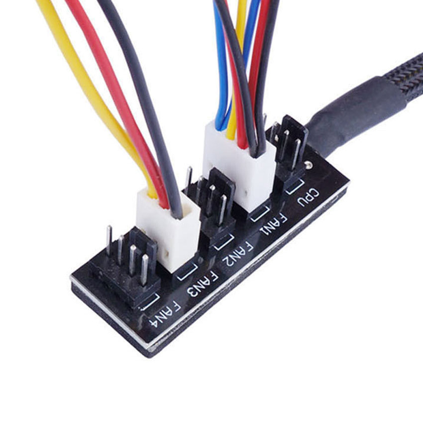 Jual Spliter Fan Hub 5 Port PWM 4Pin Coolmoon Kabel Extension Splitter ...