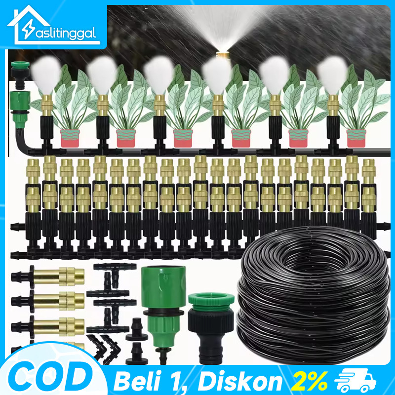 10M Paket Irigasi Sistem Misting Paket Irigasi Sprayer Mist Sprayer