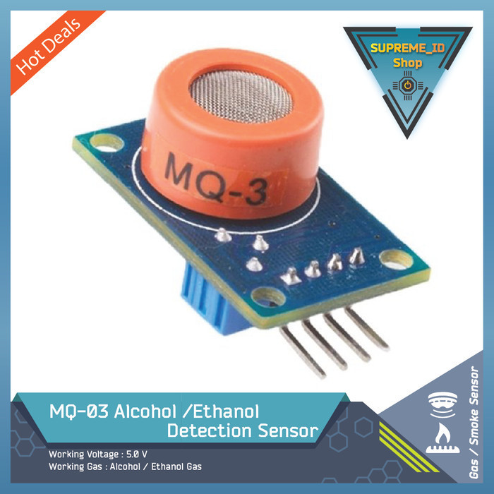 Jual Mq 3 Mq3 Alkohol Alcohol Ethanol Gas Concentration Detection