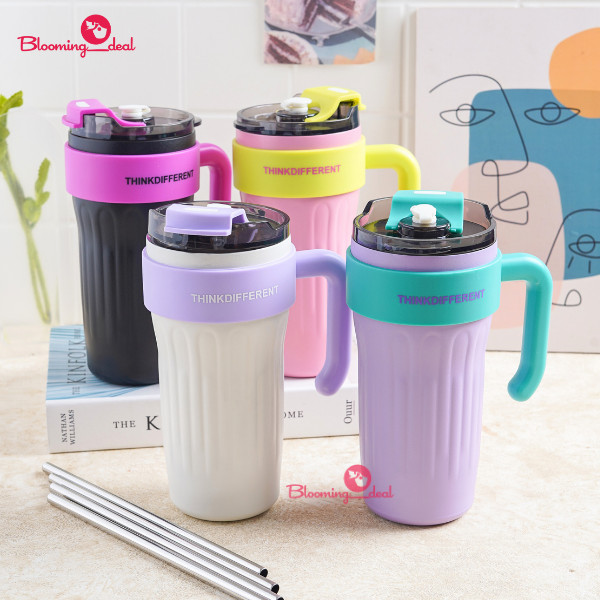 Jual Termos Aesthetic Tumbler Mug Gagang Jumbo Stainless Steel Ml