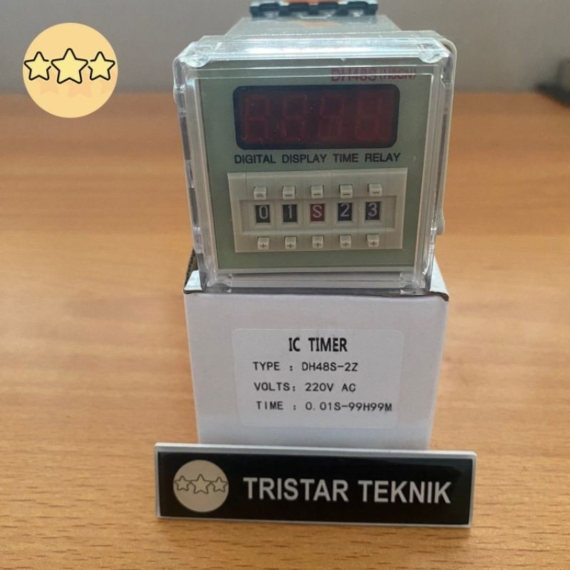 Jual DH48S-2Z DH48S 2Z 220V 220 VAC TIMER TWIN RELAY DH48 DELAY 220VAC ...