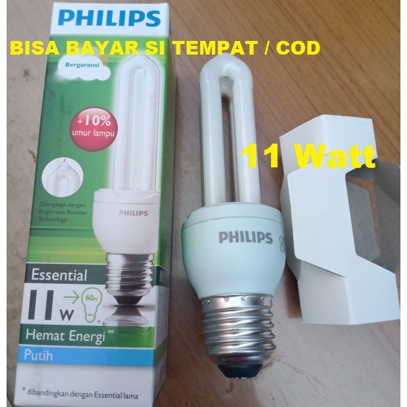 Jual Lampu Philips Essential 11 w lampu jari philips / ESS 11 WATT ...