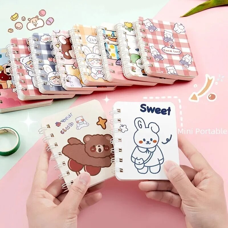 Jual Portable Mini Cartoon A7 Notebook High Aesthetic Value Small Size ...