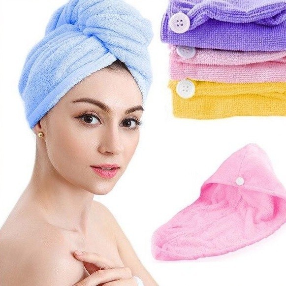 Jual SGB HANDUK TURBAN / HANDUK KERAMAS BAHAN CORAL VELVET UNTUK ...