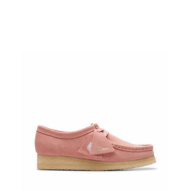 Jual Clarks Wallabee Women s Loafers Blush Pink Suede Shopee Indonesia