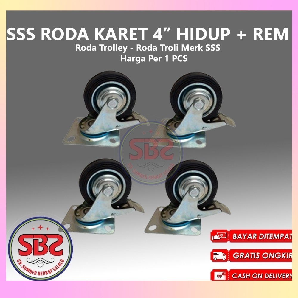 Jual SSS Roda Kastor 4