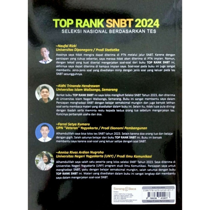 Jual Top Rank SNBT 2024 - Tim Bintang Nusantara | Shopee Indonesia