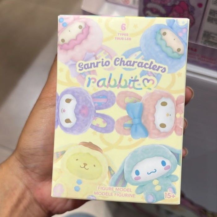 Jual Sanrio Characters Rabbit Series Flock Blind Box Figure Model ...