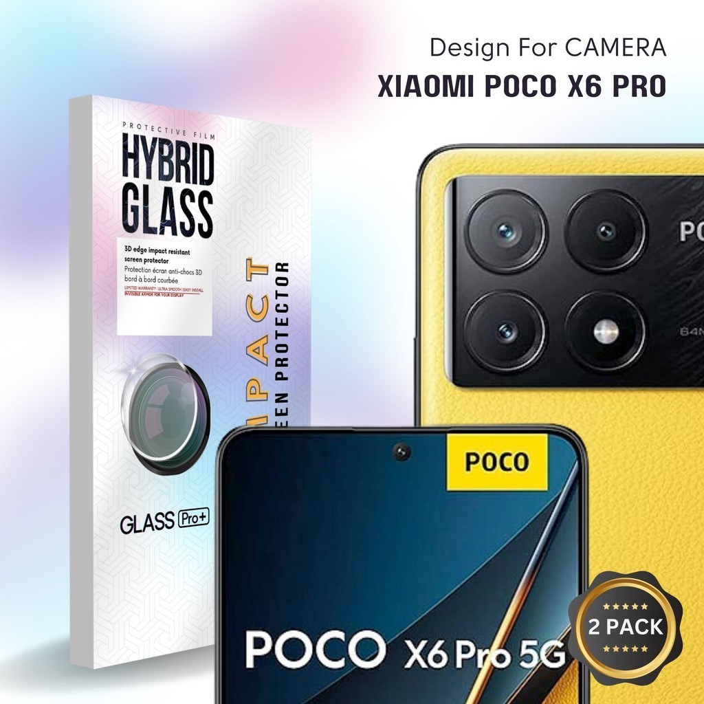 Jual Hybrid Glass Camera for Xiaomi Poco X6 Pro Screen Protector - Anti ...