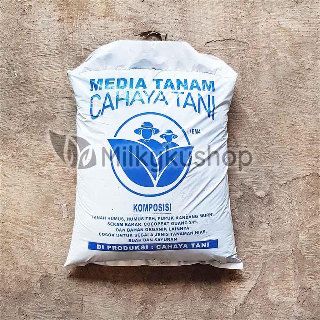 MEDIA TANAM TANAH CAHAYA TANI KECIL KEMASAN PABRIK LIMA VIA CARGO