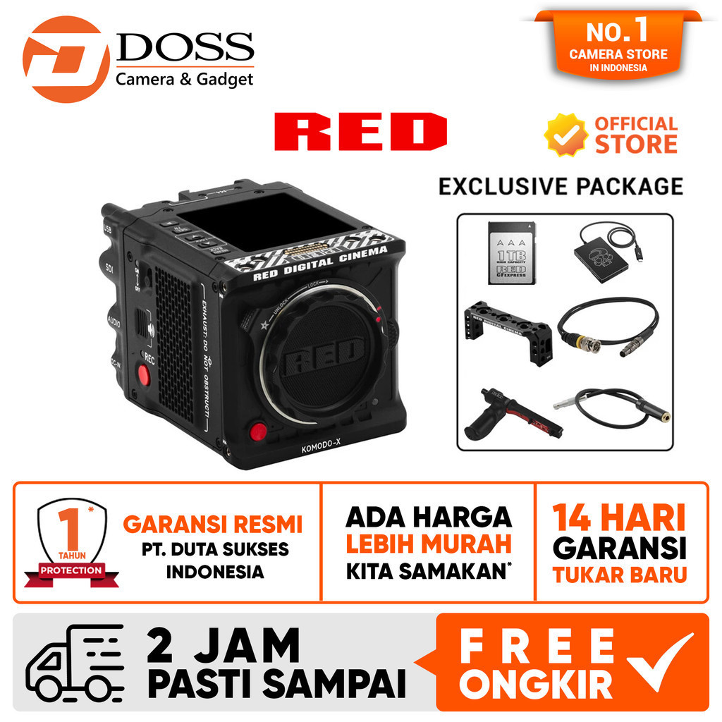 Jual RED DIGITAL CINEMA KOMODO-X 6K Starter Pack Digital Cinema Camera ...