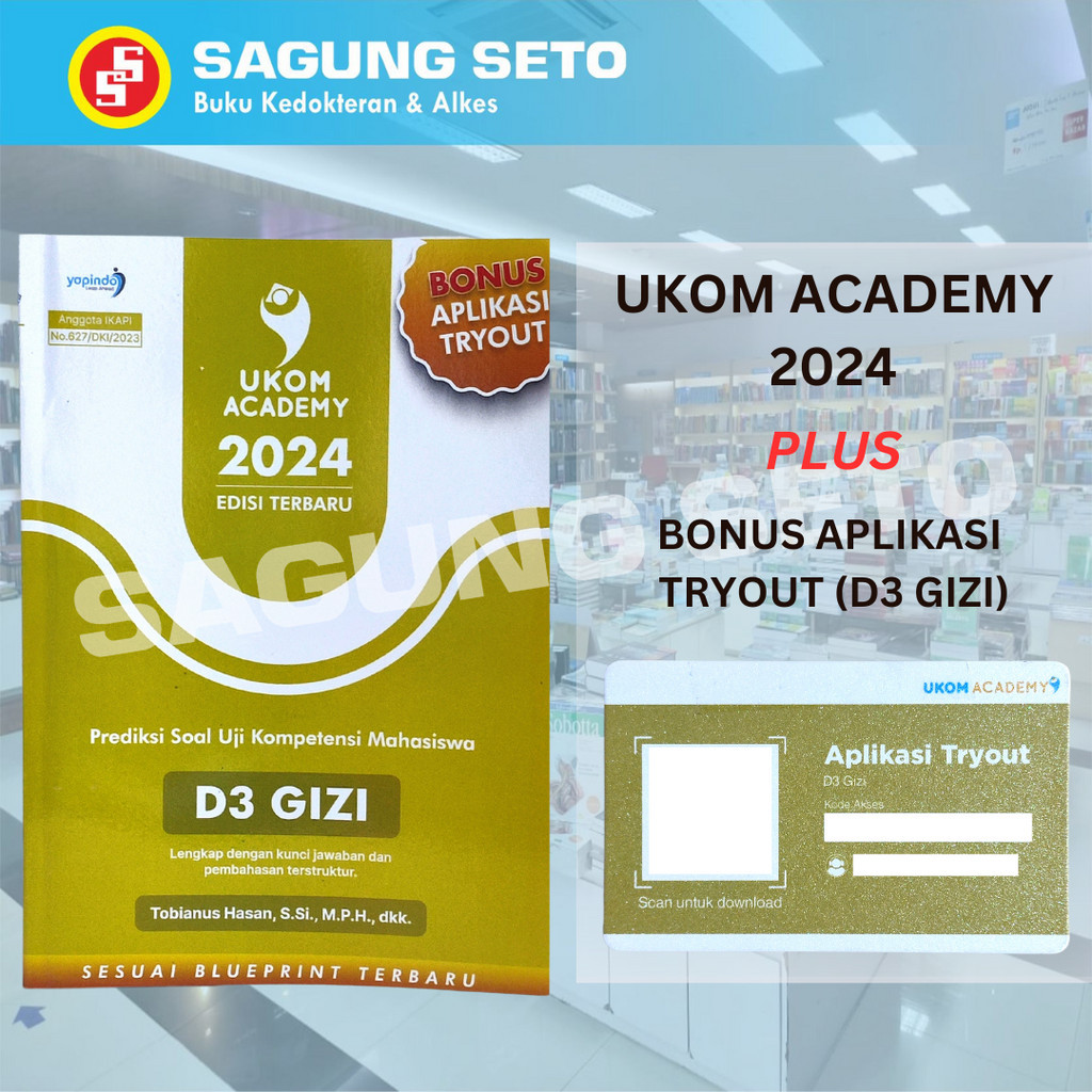 Jual UKOM ACADEMY 2024 - D3 GIZI + BONUS APLIKASI TRYOUT/PREDIKSI SOAL ...