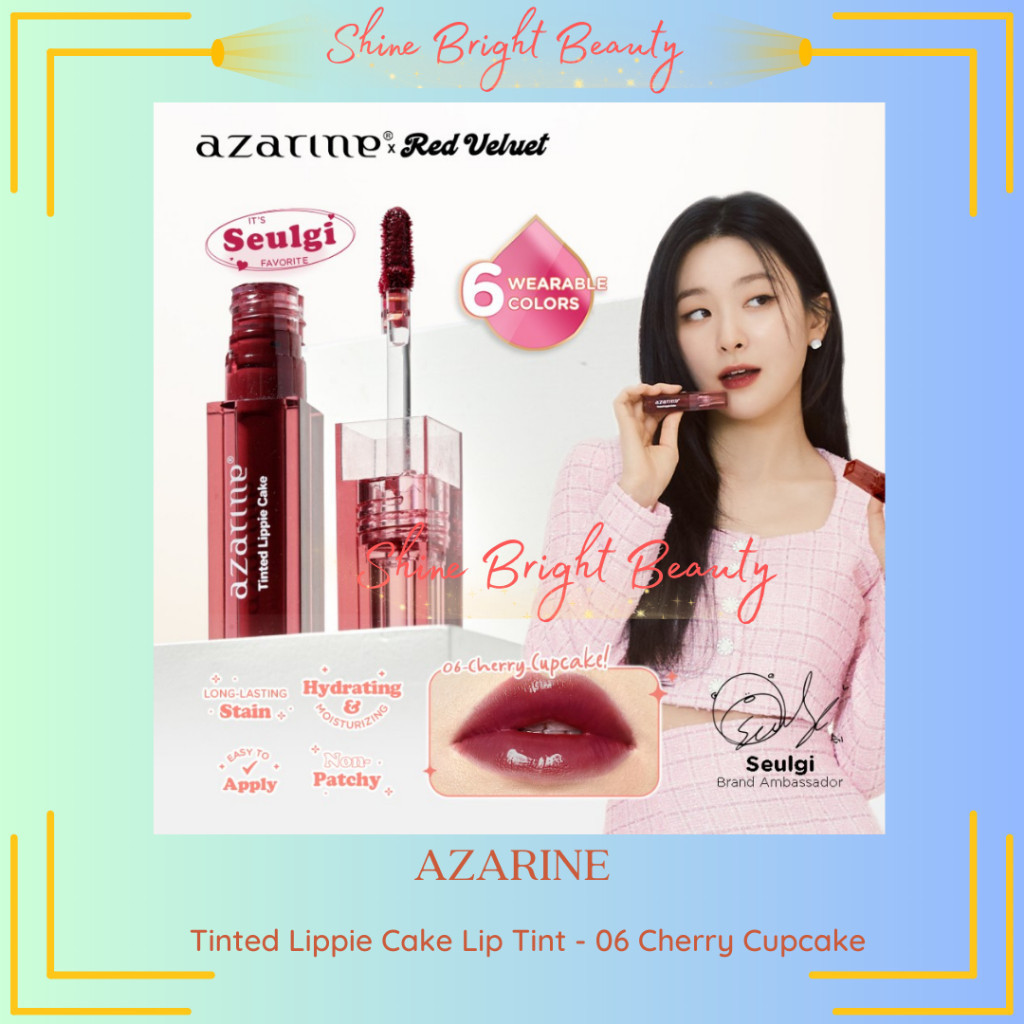Jual ️ SHINE ️ Azarine x Red Velvet Tint Cake Lip Tint 2.9ml LipTint ...