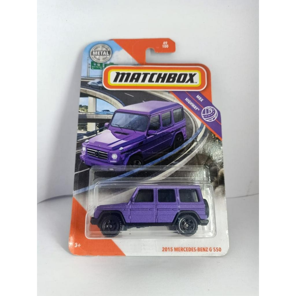 Matchbox 2020 MBX Highway Series 49/100 - 2015 Mercedes-Benz G 550 Die-Cast Car (Purple) - View #9