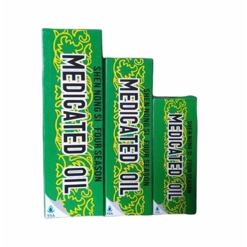 Medicated Oil Shen Nong Si Four Season 40ml / 20ml / 12ml / Minyak Angin Medicated Oil / TS