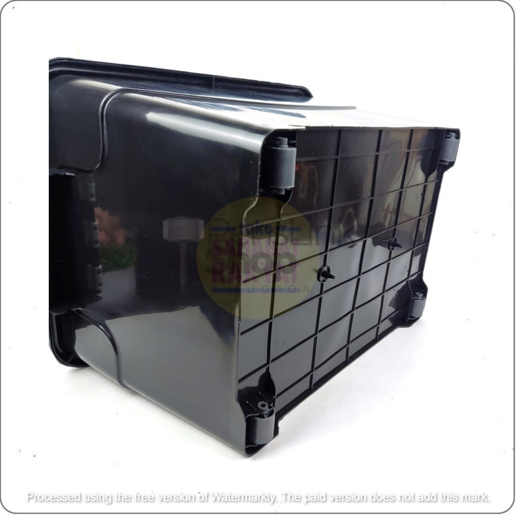 Jual Container Box Sedang/Box Kontainer Roda 4 Hitam 50 Liter | Shopee ...