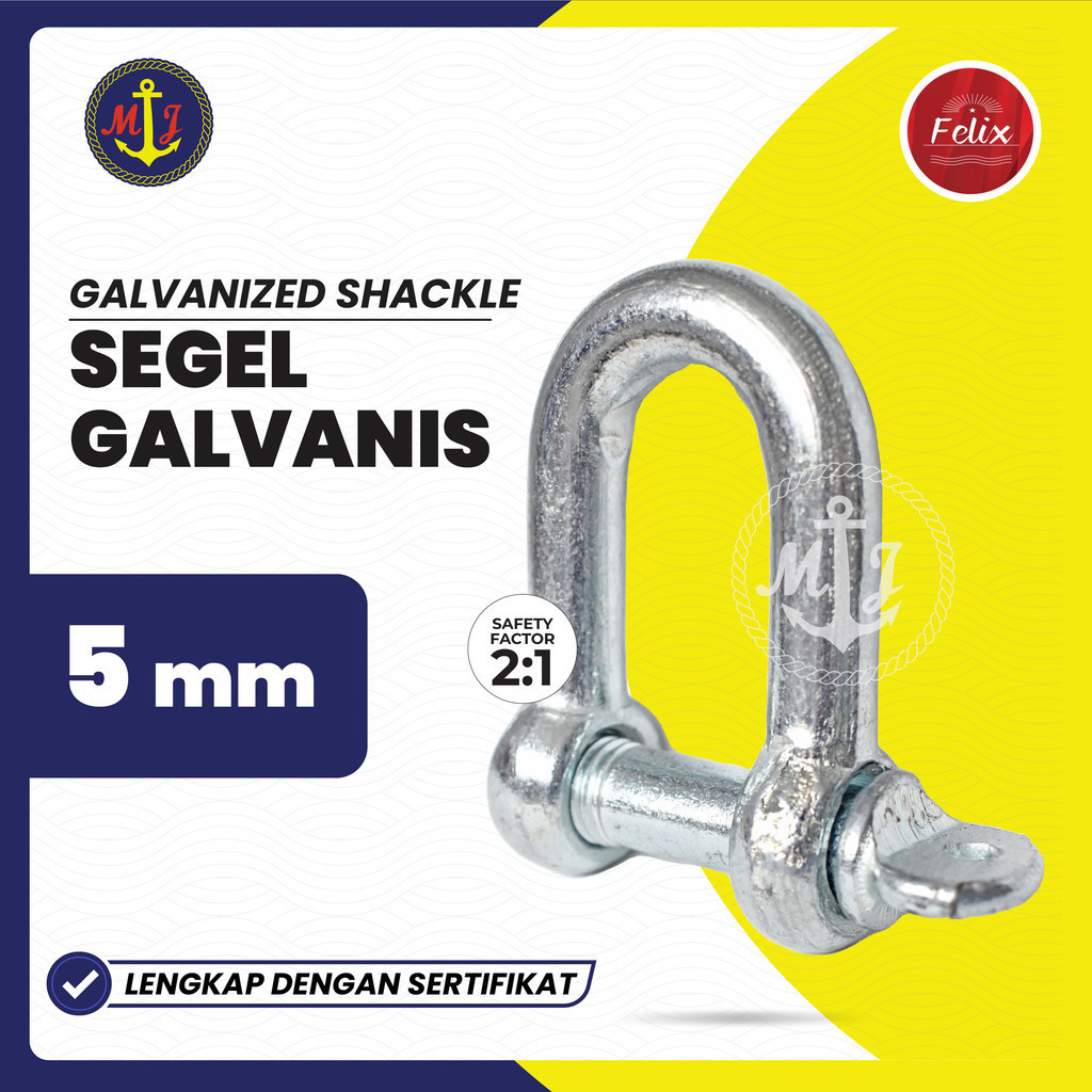 Jual Segel 5 MM // Segel Shackle Galvanized | Shopee Indonesia
